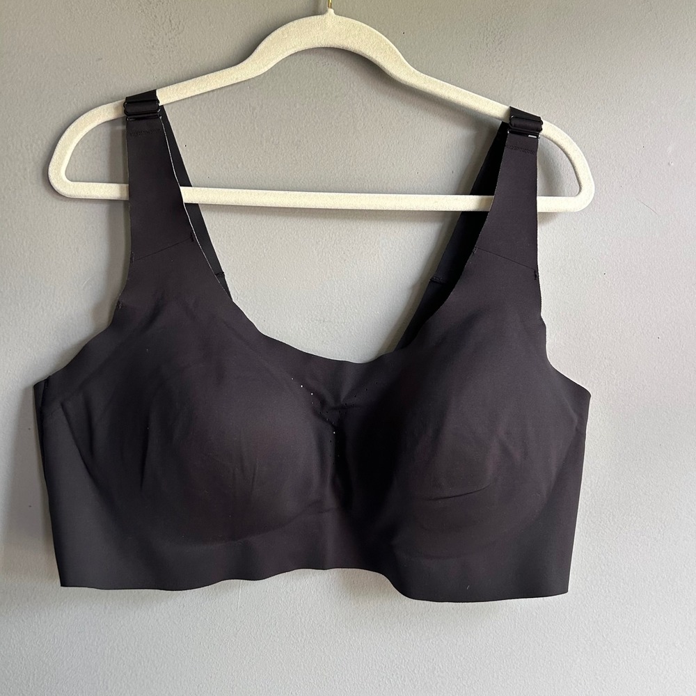 Avia Womens High Impact Sports Bra Black XXXL D-DD Seamless Molded Cups RN 52469